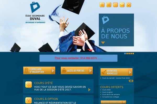 ecoleduval.com site used Duval