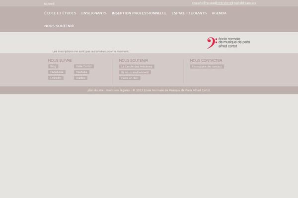 ecolenormalecortot.com site used Ecole-cortot