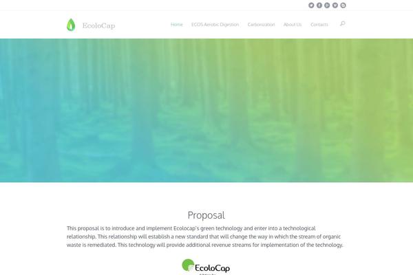 Eco Nature theme site design template sample