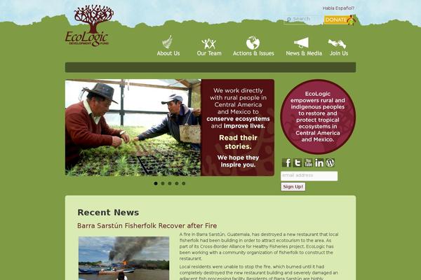 Ecologic WordPress theme, websites list used Ecologic theme Ecologic theme websites examples