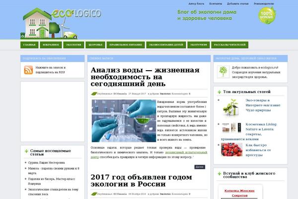 Blogpost theme site design template sample
