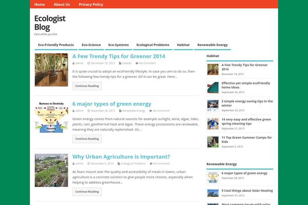 MesoColumn theme site design template sample