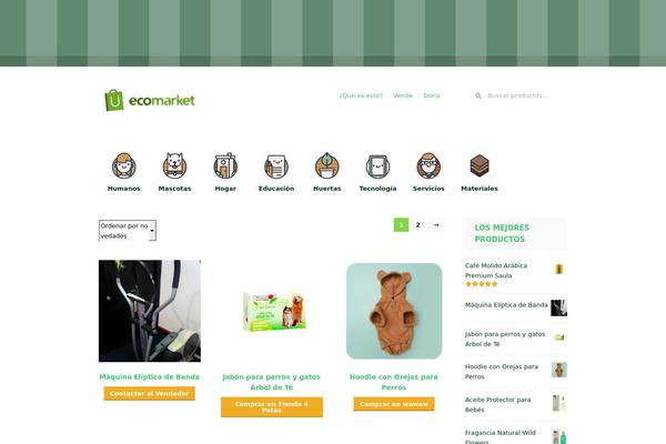 Storefront theme site design template sample