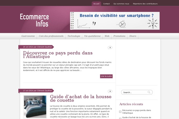 ecommerce-infos.com site used Hemsida