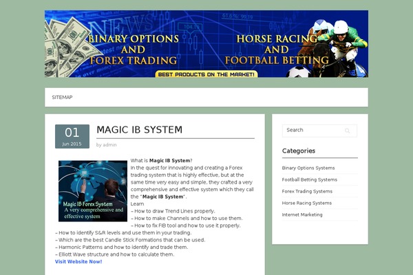 Contango theme site design template sample