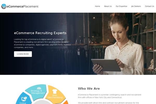 Jobify-child theme site design template sample