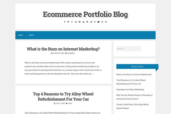 Blogghiamo theme site design template sample