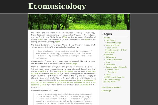 RCG Forest theme site design template sample