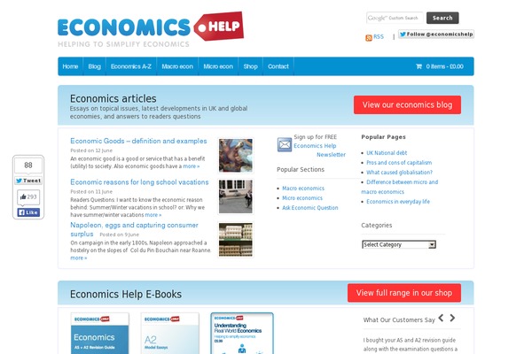 WP Glossary website example screenshot