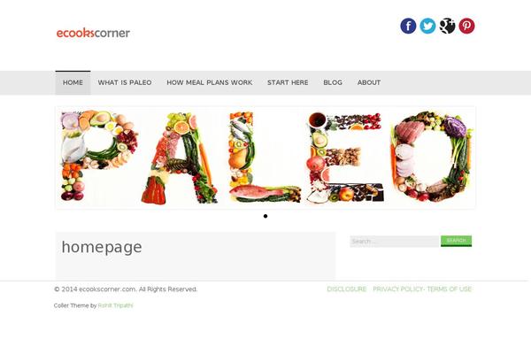 Coller theme site design template sample