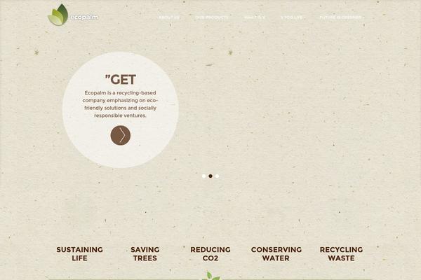 ecopalmpaper.com site used Divi2