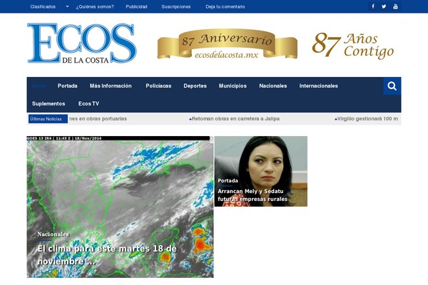 Storm theme site design template sample