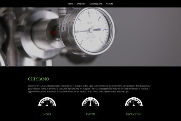 The One Pager theme site design template sample