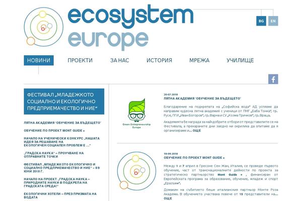 ecosystemeurope.org site used Ecosys