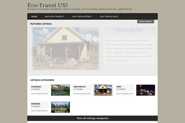 Listings theme site design template sample