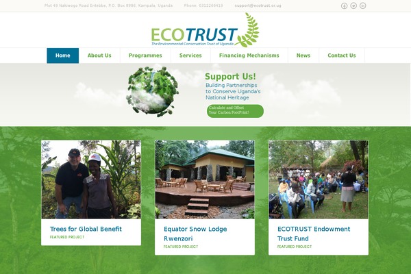 Eco Nature theme site design template sample