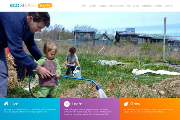 ecovillage theme websites examples