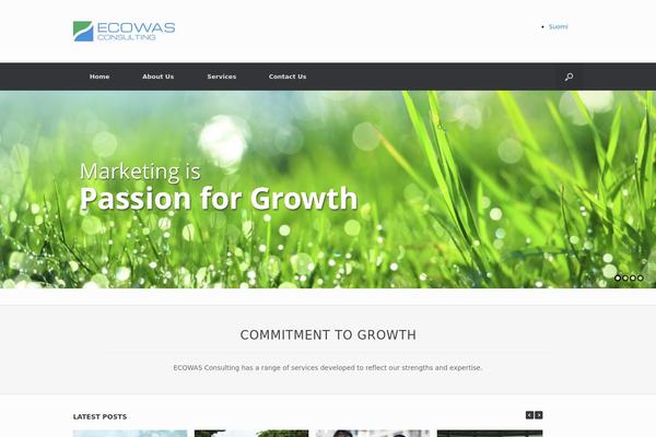 Vantage theme site design template sample