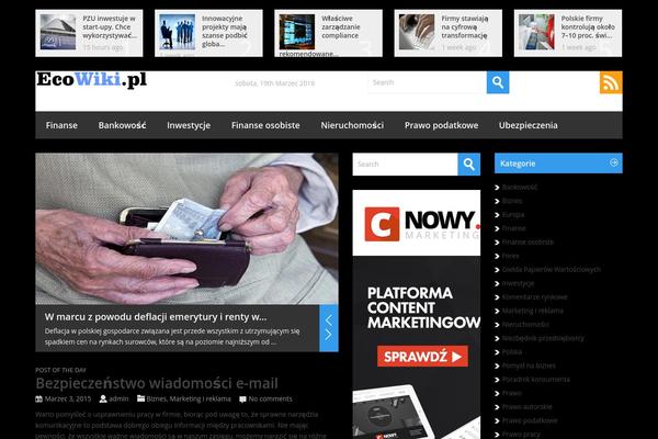 ecowiki.pl site used Metro
