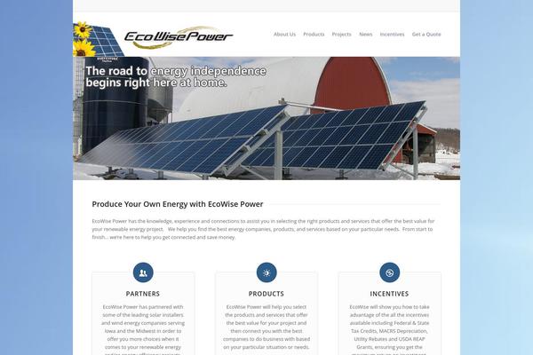 Enfold theme site design template sample