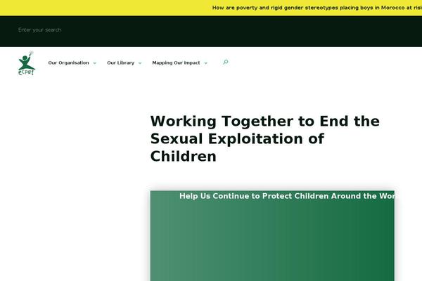 ecpat.org site used Ecp