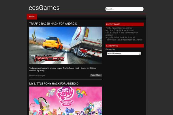 NewGamer theme site design template sample