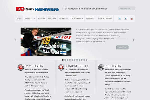 Minimal theme site design template sample