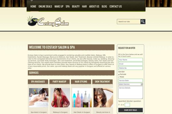 SPA Treats theme site design template sample