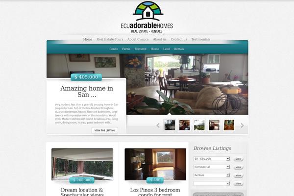 ElegantEstate theme site design template sample