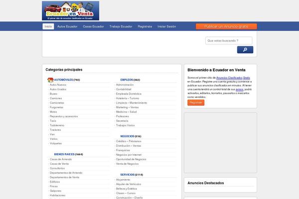 anuncios theme websites examples