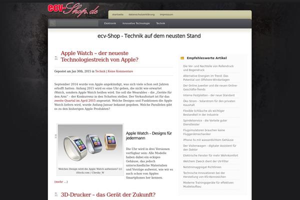 ecv-shop.de site used Coldstone