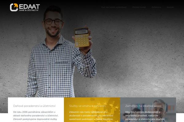 Accounting theme site design template sample