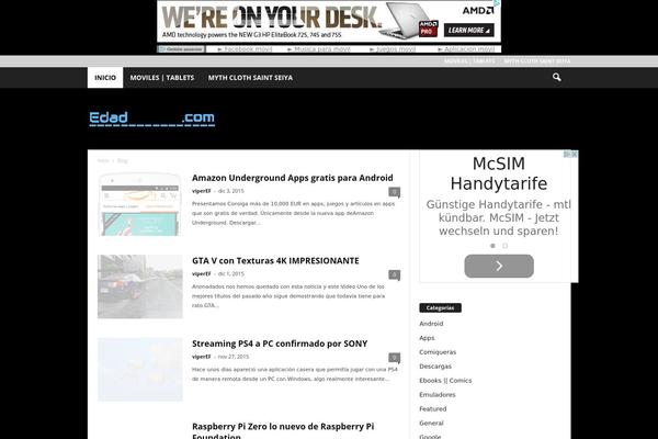edadfutura.com site used NewsMag