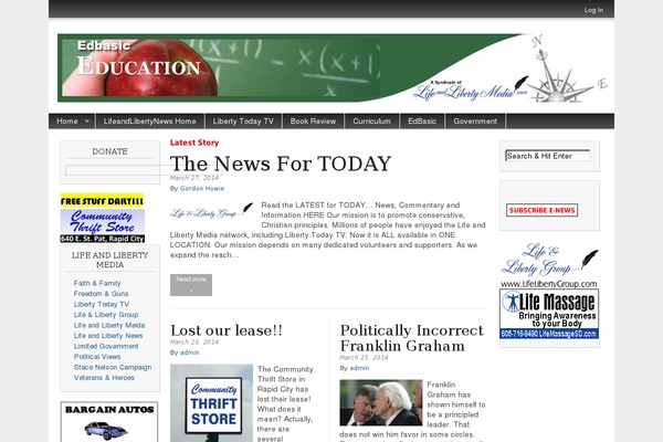 Magazine Basic theme site design template sample