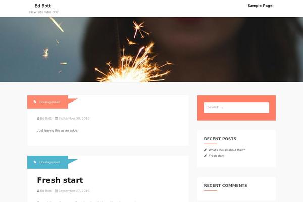 Writerblog theme site design template sample