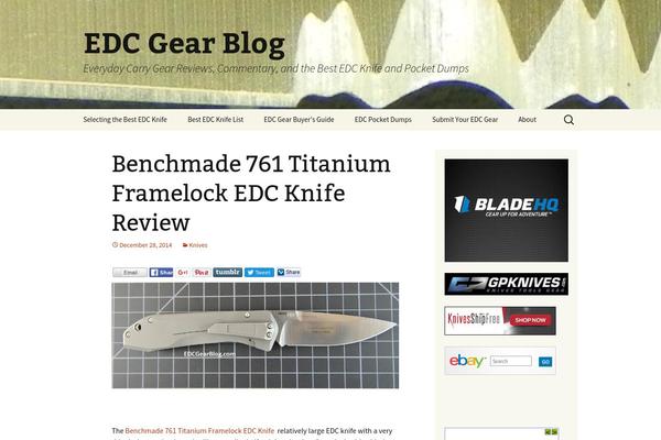 edcgearblog.com site used Twenty Thirteen