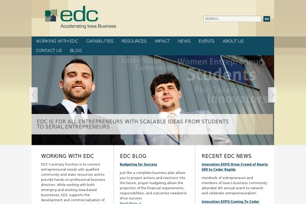 Edc theme site design template sample