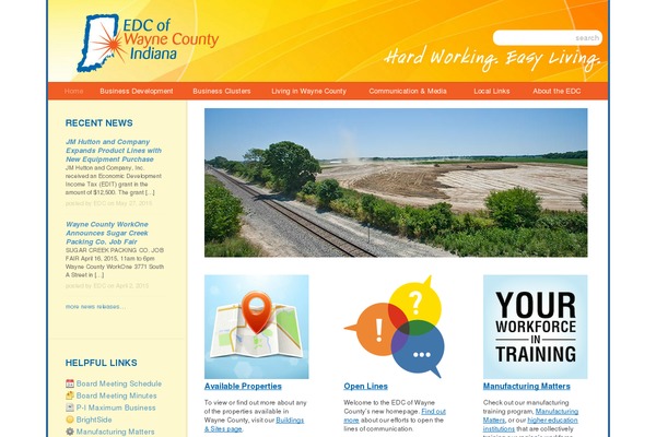 Edc theme site design template sample