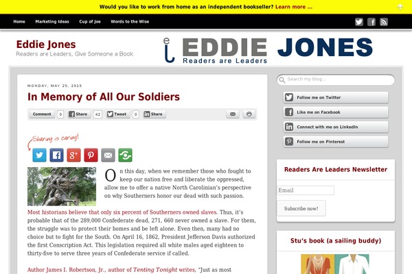 eddiejones.org site used Get Noticed