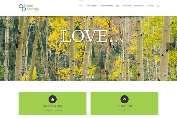 eddiekonold.com site used Avada Child Theme
