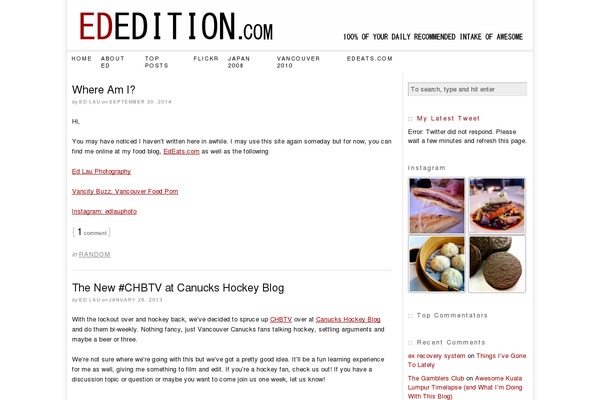 Thesis 1.8 theme site design template sample