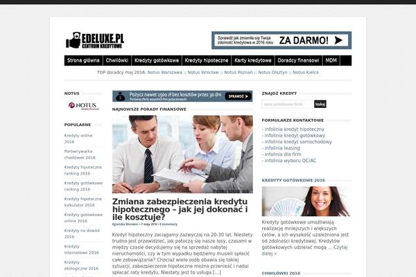 edeluxe.pl site used Wp-clearvideo109