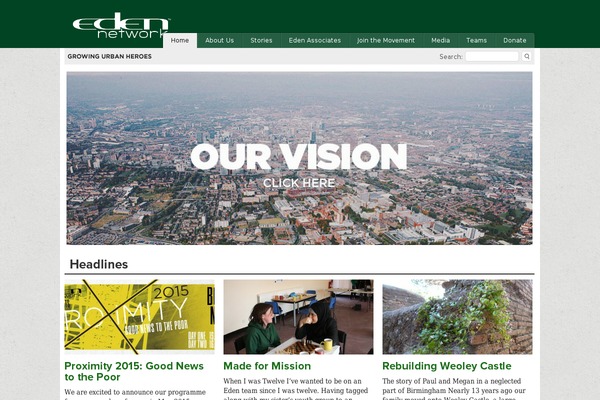 Eden theme site design template sample
