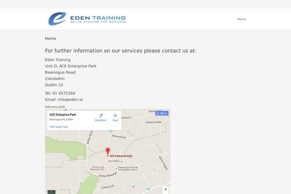 eden.ie site used Etiquette-wp