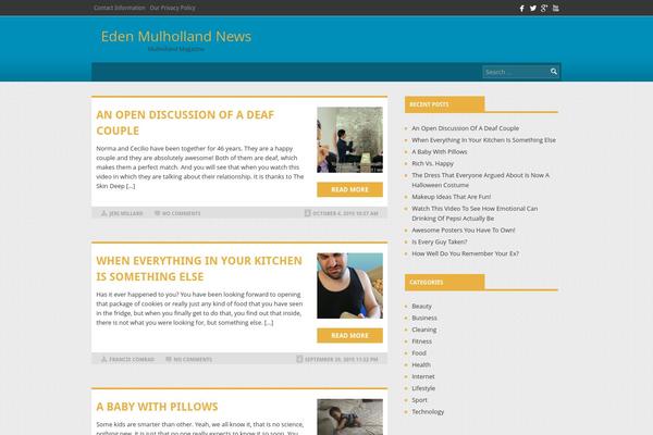 CW Magazine theme site design template sample