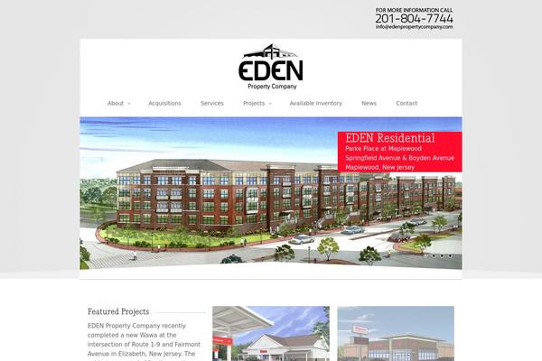 Eden theme site design template sample