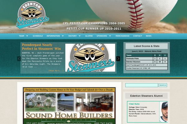 edentonsteamers.com site used Ultimatebaseball