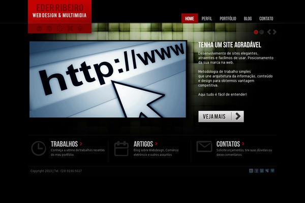 Portfolio theme site design template sample