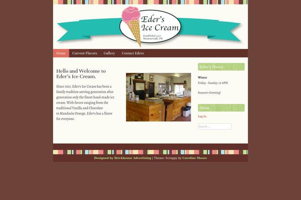Scrappy theme site design template sample