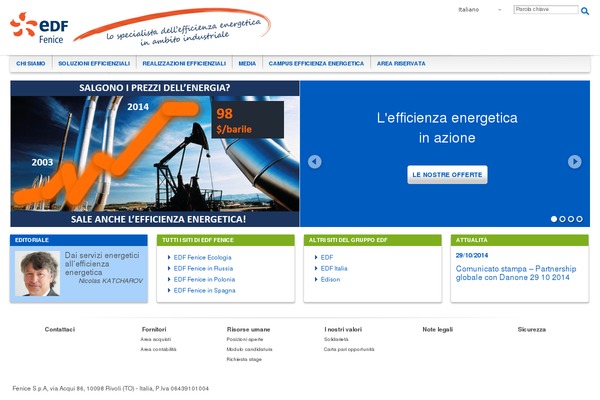edf-fenice theme websites examples